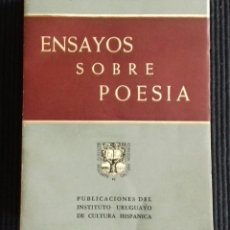 Libros de segunda mano: ENSAYOS SOBRE POESIA. JOSE MARIA DEL REY. INSTITUTO URUGUAYO DE CULTURA HISPANICA 1956.