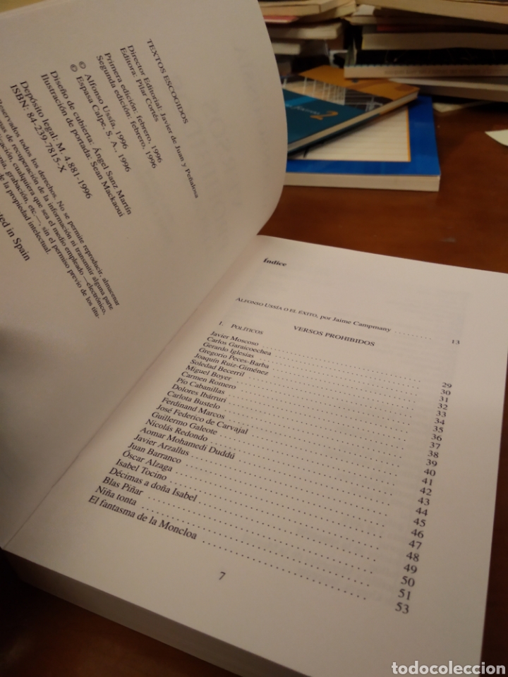 Libros de segunda mano: VERSOS PROHIBIDOS. ALFONSO USSIA #3760 - Foto 3