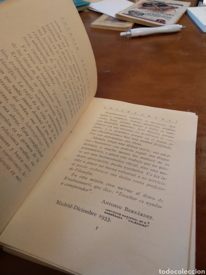 Libros de segunda mano: KRISHNAMURTI. ANTONIO BERNARDEZ #3852 - Foto 4