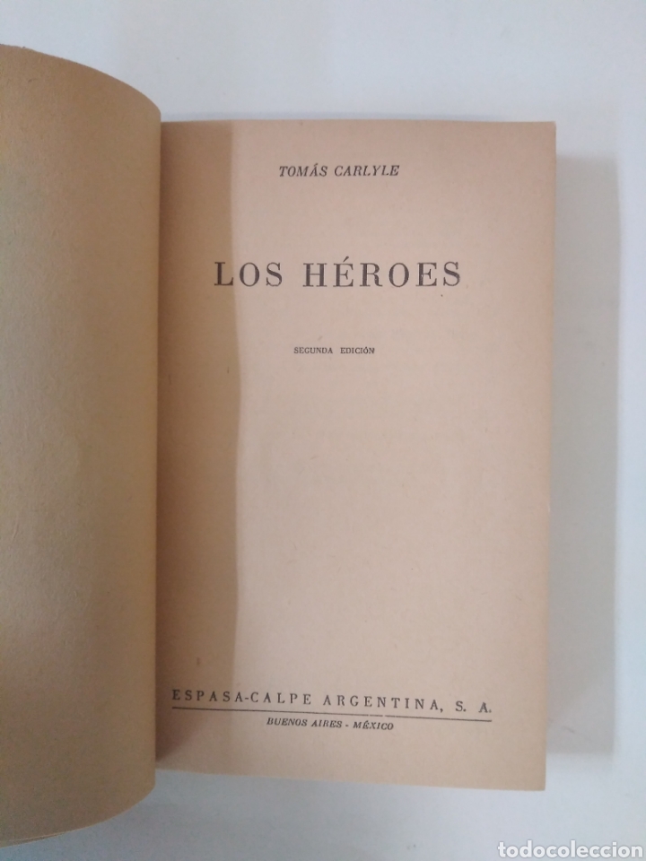 Libros de segunda mano: Los h&eacute;roes / Tomas Carlyle. Austral, 1009. - Foto 4