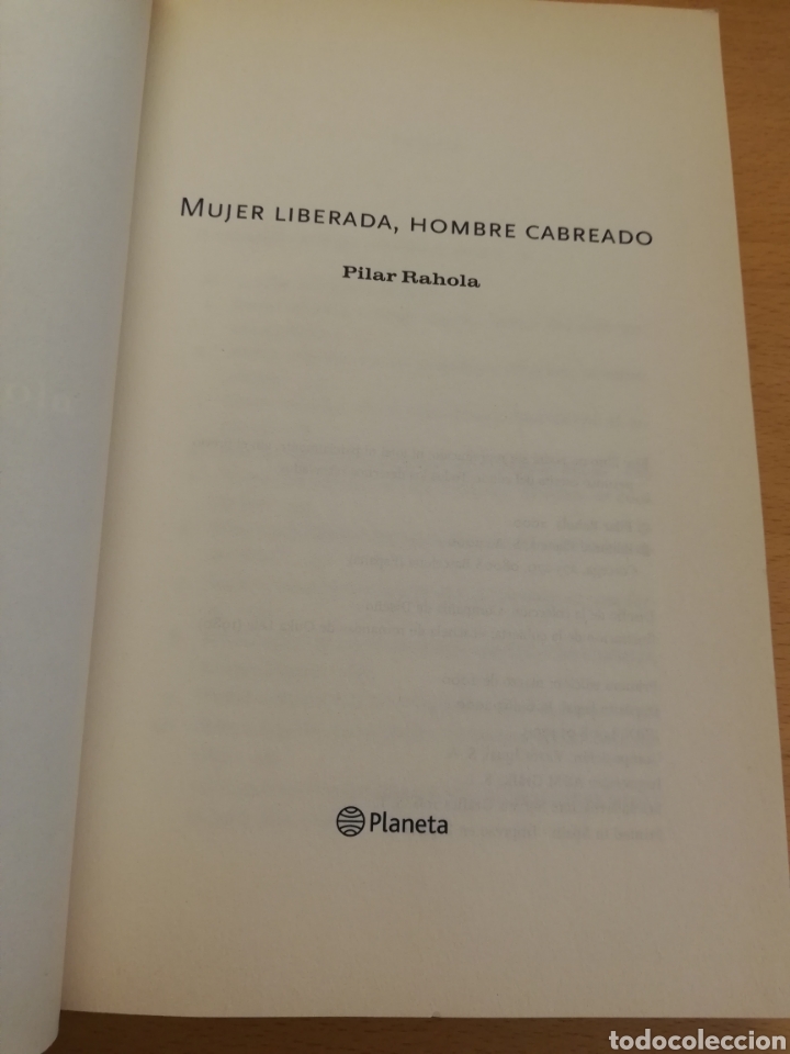 Libros de segunda mano: MUJER LIBERADA, HOMBRE CABREADO (PILAR RAHOLA) - Foto 2