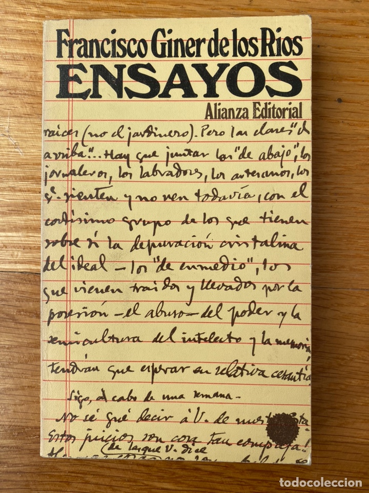 Libros de segunda mano: Francisco Giner de los R&iacute;os Ensayos - Foto 1
