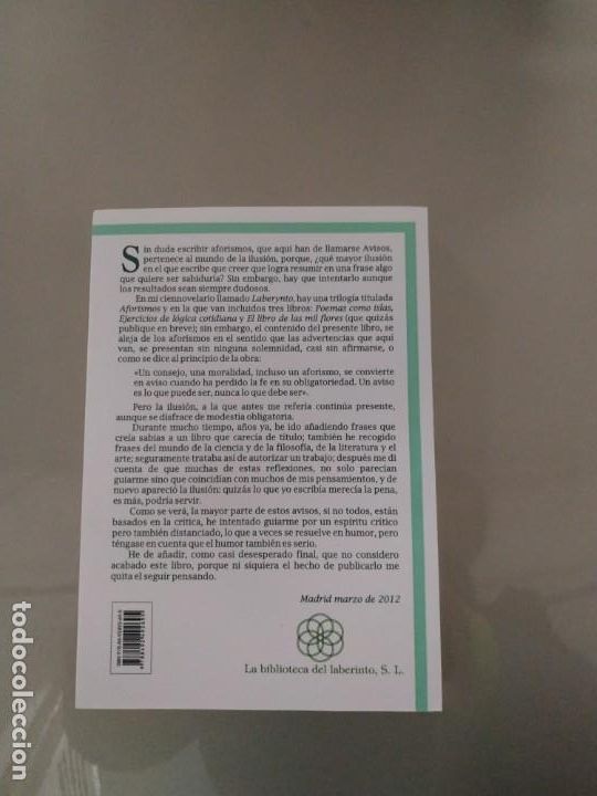 Libros de segunda mano: Avisos - Juan Ignacio Ferreras - Foto 2