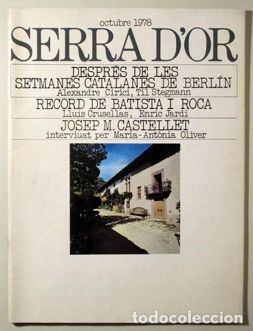 Libros de segunda mano: SERRA DOR. Octubre 1978, n&uacute;m. 229 - Barcelona 1978 - Foto 1