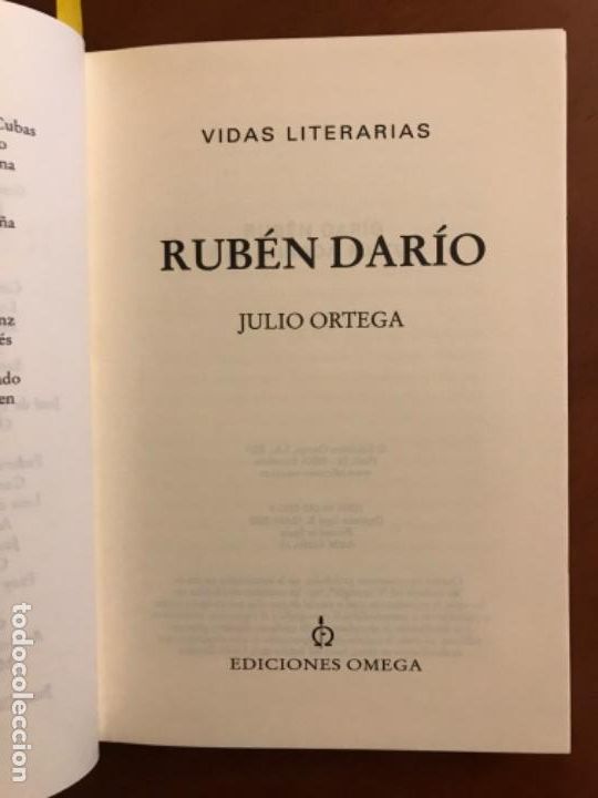 Libros de segunda mano: RUB&Eacute;N DAR&Iacute;O. JULIO ORTEGA. DEDICADO. - Foto 3
