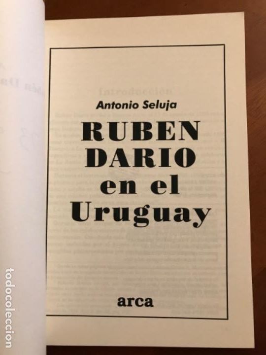 Libros de segunda mano: RUB&Eacute;N DAR&Iacute;O EN EL URUGUAY. ANTONIO SELUJA CEC&Iacute;N. - Foto 2