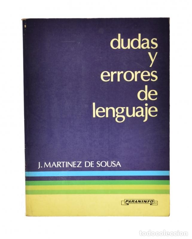 Libros de segunda mano: DUDAS Y ERRORES DE LENGUAJE - MART&Iacute;NEZ DE SOUSA, J. - Foto 1