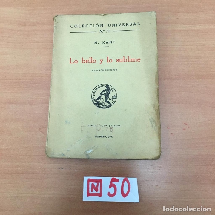 Libros de segunda mano: Lo Bello Y Lo Sublime - Foto 1