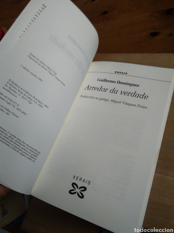 Libros de segunda mano: ARREDOR DA VERDADE. GUILLERMO DOM&Iacute;NGUEZ #4372 - Foto 3