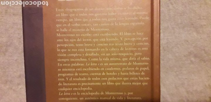 Libros de segunda mano: LA LETRA E, AUGUSTO MONTERROSO, - Foto 7