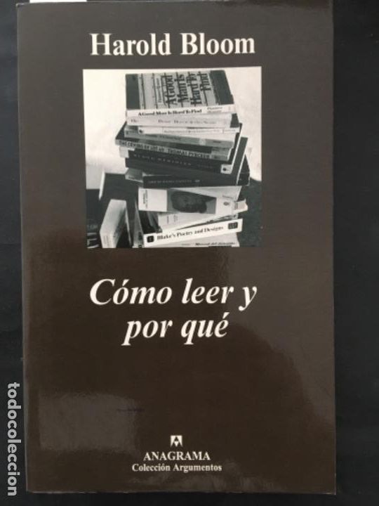 Libros de segunda mano: COMO LEER Y PORQUE, HAROLD BLOOM - Foto 1