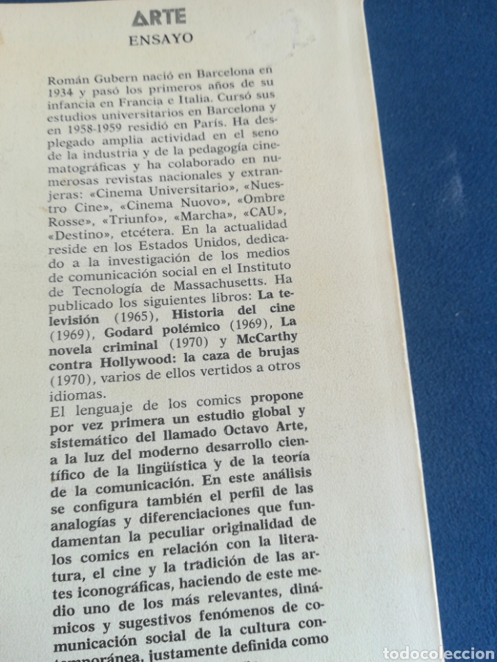 Libros de segunda mano: El Lenguaje de los c&oacute;mics Rom&aacute;n Gubeern Pen&iacute;nsula 1979 c&oacute;mic - Foto 2