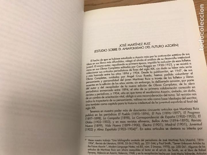 Libros de segunda mano: E. INMAN FOX - ENSAYOS SOBRE LA OBRA DE AZOR&Iacute;N - 2000 - Foto 7