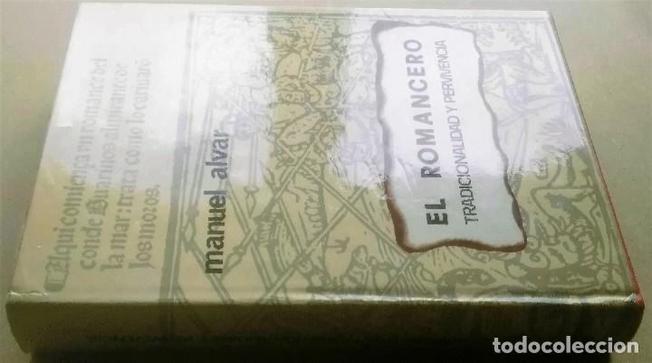 Libros de segunda mano: Manuel Alvar, El romancero tradicionalidad y pervivencia - Foto 2