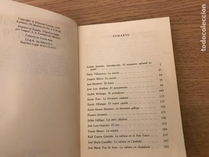 Libros de segunda mano: EL A&Ntilde;O CULTURAL ESPA&Ntilde;OL 1979 - VV.AA - Foto 4