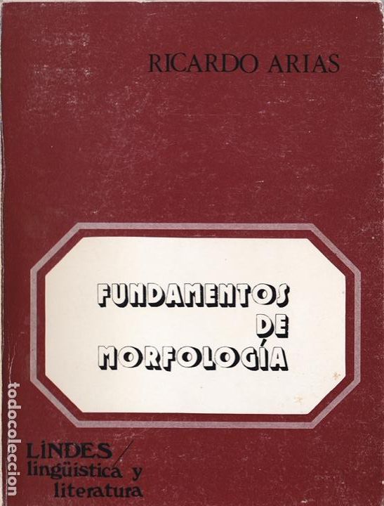Libros de segunda mano: Fundamentos de morfolog&iacute;a / Ricardo Arias - Foto 1
