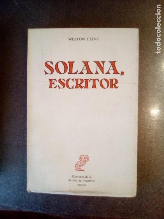 Libros de segunda mano: Weston Flint. SOLANA ESCRITOR. - Foto 1