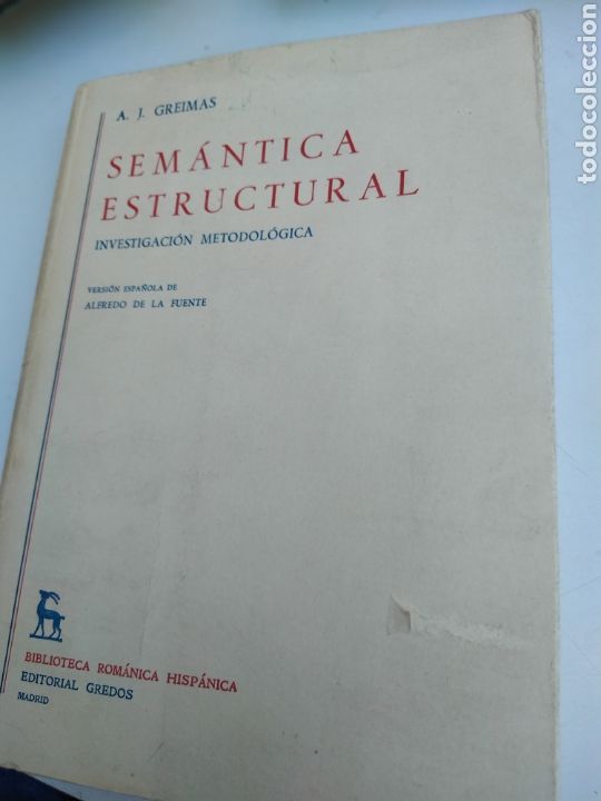 Libros de segunda mano: Semantica Estructural investigaci&oacute;n metodolog&iacute;ca A J Greimas Gredos 1973