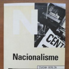Libros de segunda mano: LLA 43 NACIONALISME - ISAIAH BERLIN - TÀNDEM ARGUMENTS - ABRIL 1997. Lote 207965380