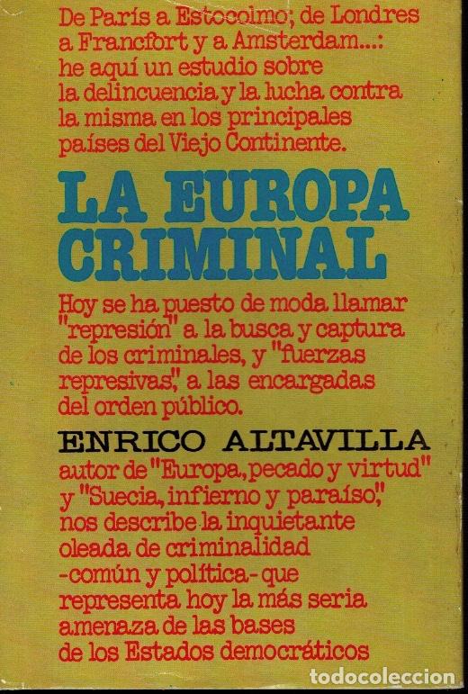 Libros de segunda mano: LA EUROPA CRIMINAL - Foto 1