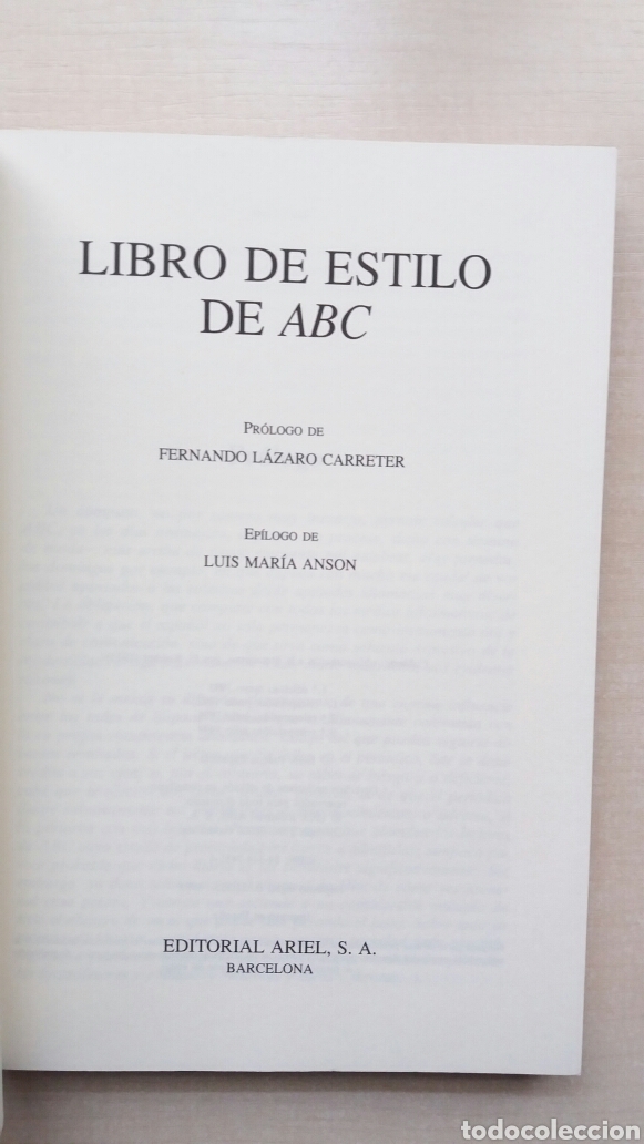 Libros de segunda mano: Libro de estilo de ABC. Editorial Ariel, 1993. - Foto 6