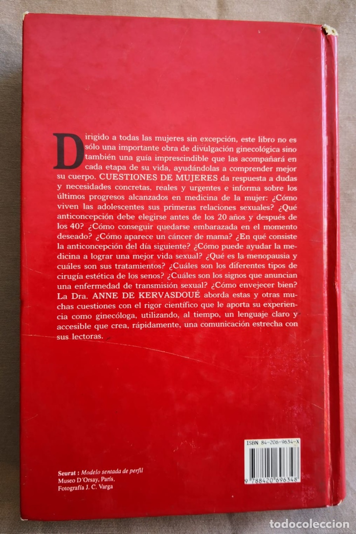 Libros de segunda mano: Cuesti&oacute;n de Mujeres Dra. Anne de Kervasdou&eacute; - Foto 2
