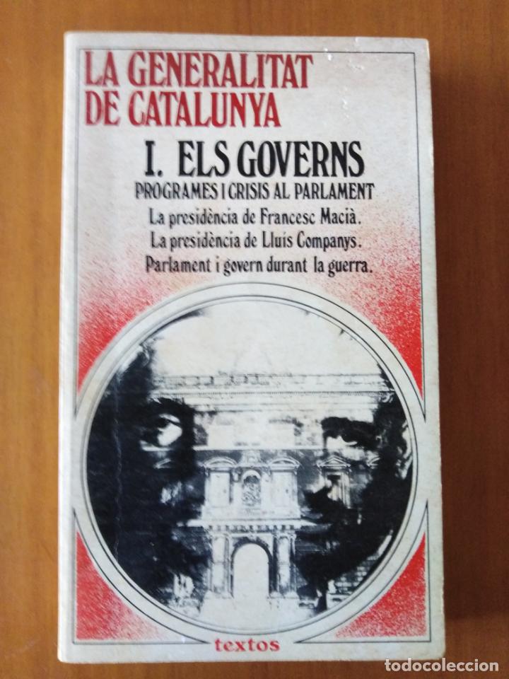 Libros de segunda mano: La Generalitat de catalunya. I. Els Governs. - Foto 1