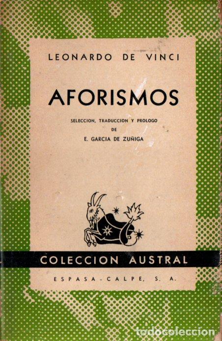 Libros de segunda mano: AUSTRAL 353 : LEONARDO DE VINCI - AFORISMOS (1943) - Foto 1