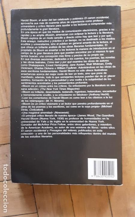 Libros de segunda mano: COMO LEER Y PORQU&Eacute;. HAROLD BLOOM - Foto 3