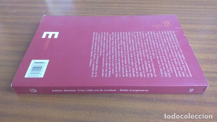 Libros de segunda mano: Juli&aacute;n Mar&iacute;as &bull; Una vida en la verdad --- H. Carpintero - Foto 9