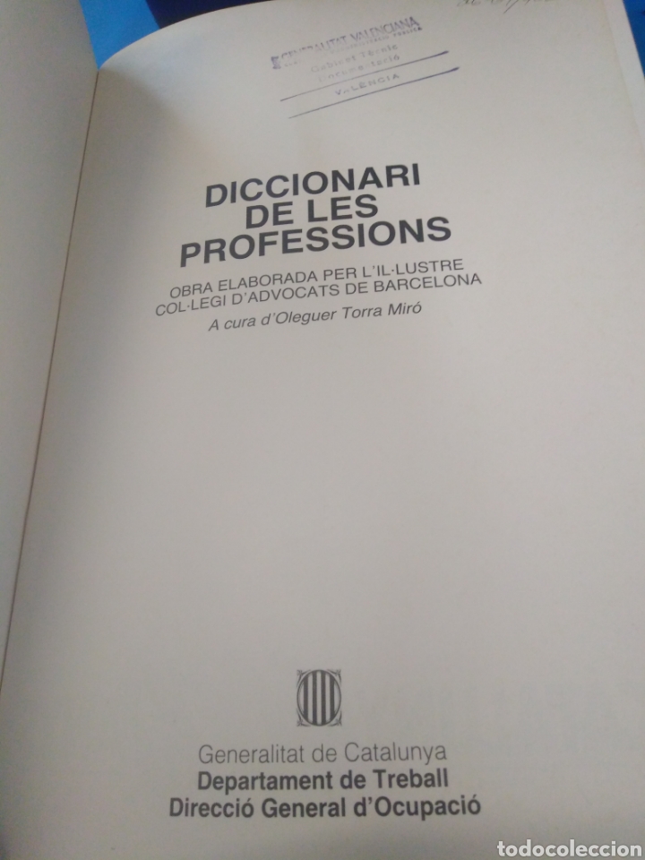 Libros de segunda mano: DICCIONARI DE LES PROFESSIONS-BARCELONA 1989, - Foto 3