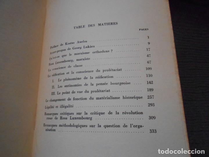 Libros de segunda mano: Histoire et Conscience de Classe -Georg Lukacs -1960 - Foto 5
