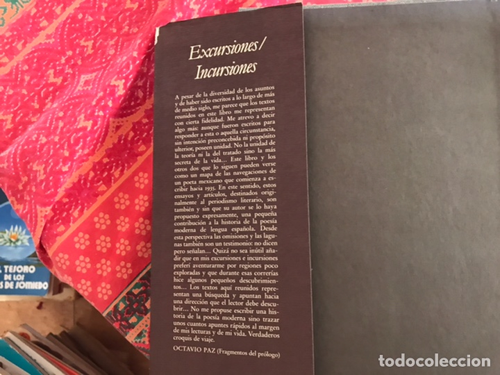 Libros de segunda mano: Excursiones. Incursiones. Octavio Paz. Obras completas 2. - Foto 2