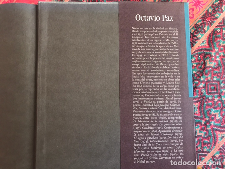 Libros de segunda mano: Excursiones. Incursiones. Octavio Paz. Obras completas 2. - Foto 3