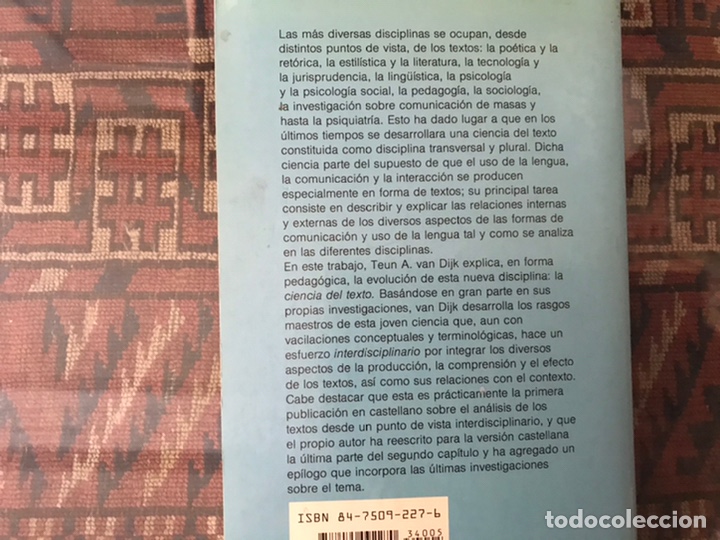 Libros de segunda mano: La ciencia del texto. Teun A. Van Dijk. Paid&oacute;s comunicaci&oacute;n - Foto 2