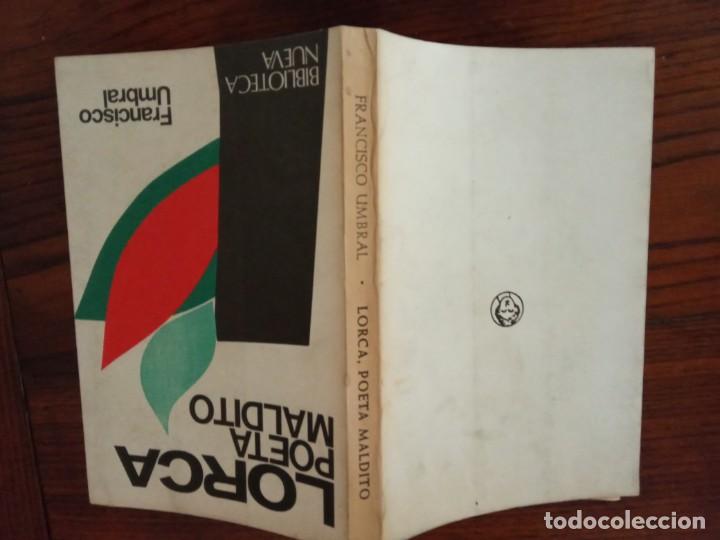 Libros de segunda mano: LORCA, POETA MALDITO / Francisco Umbral . - Foto 2