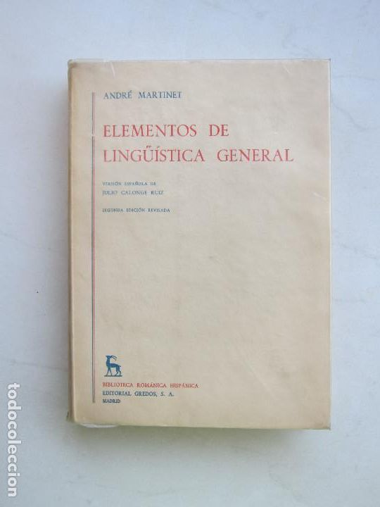 Libros de segunda mano: Elementos de ling&uuml;&iacute;stica general - Andr&eacute; Martinet - Foto 1