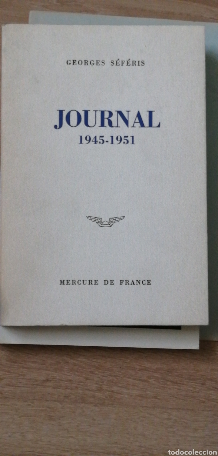 Libri di seconda mano: Georges S&eacute;f&eacute;ris. Journal : 1945-1951 - Traduction de Lorand Gaspar. Paris, Mercure de France, 1973,I
