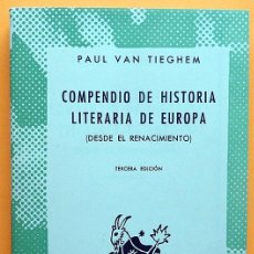 Libros de segunda mano: COMPENDIO DE HISTORIA LITERARIA DE EUROPA - PAUL VAN TIEGHEM - ESPASA CALPE- 1965 -NUEVO -VER INDICE. Lote 215383978