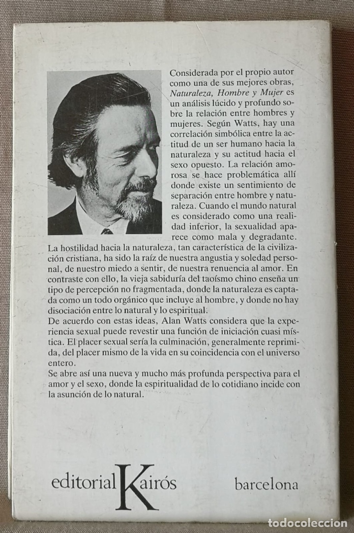 Libros de segunda mano: Naturaleza, hombre y mujer. Alan Watts. - Foto 2