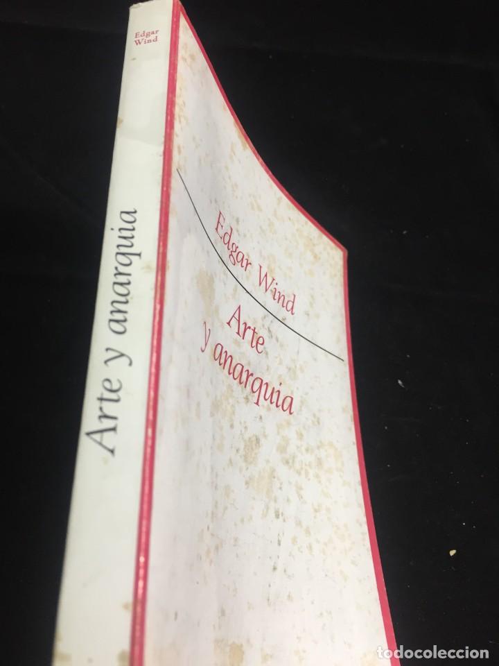 Libros de segunda mano: ARTE Y ANARQUIA. EDGAR WIND. TAURUS EDICIONES, 1&ordf; EDC. 1967 - Foto 2