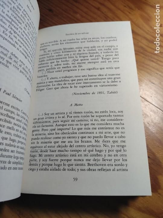 Libros de segunda mano: Escritos de un salvaje - Paul Gauguin - Foto 5