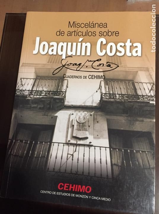 Libros de segunda mano: MISCELANEA DE ARTICULOS SOBRE JOAQUIN COSTA, Cehimo Centro de estudios - Foto 1