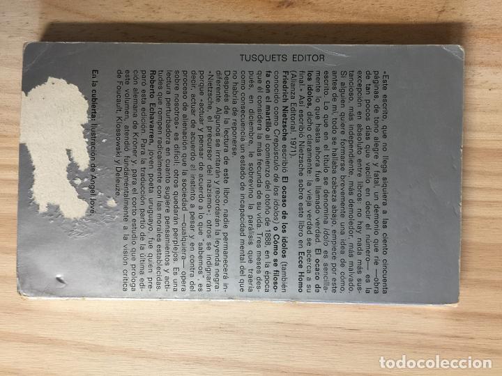 Libros de segunda mano: El ocaso de los idolos - Friedrich Nietzsche - Foto 5