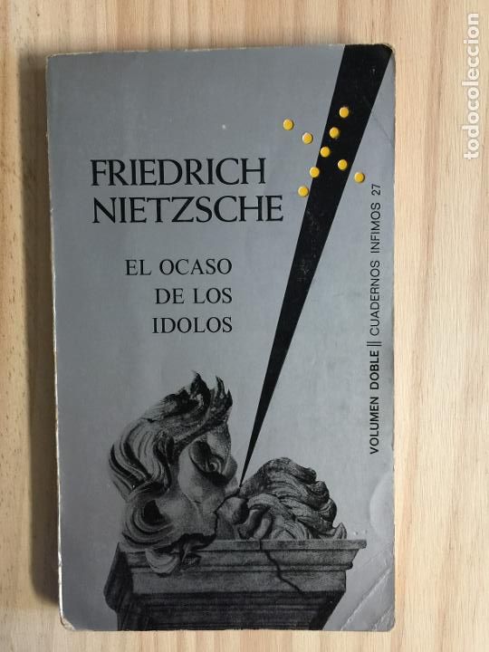 Libros de segunda mano: El ocaso de los idolos - Friedrich Nietzsche - Foto 1