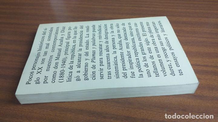 Libros de segunda mano: Plumas y palabras --- Manuel Aza&ntilde;a - Foto 9