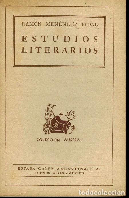 Libros de segunda mano: ESTUDIOS LITERARIOS - Foto 1