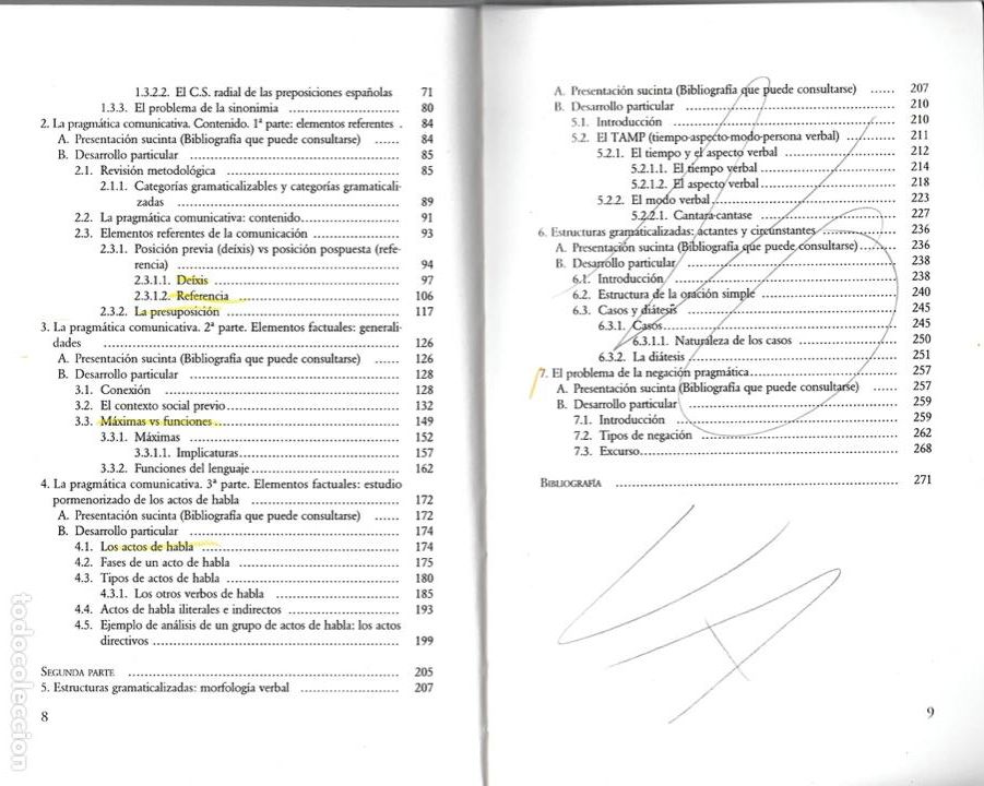 Libros de segunda mano: Introducci&oacute;n a la pragm&aacute;tica del espa&ntilde;ol / Julio Calvo P&eacute;rez - Foto 4