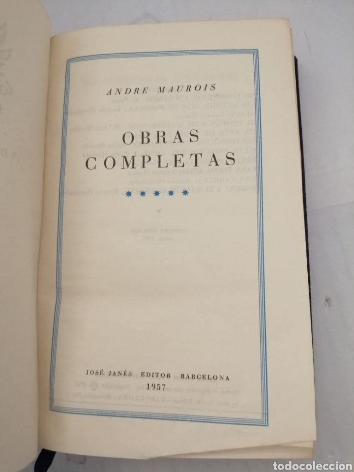 Libros de segunda mano: Andr&eacute; Maurois. Obras Completas V: ENSAYOS (Primera edici&oacute;n) - Foto 4