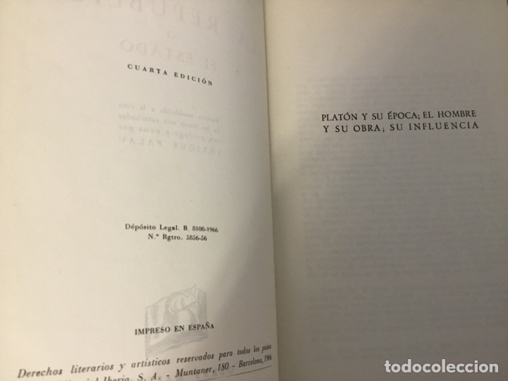 Libros de segunda mano: La rep&uacute;blica, Plat&oacute;n - Foto 3